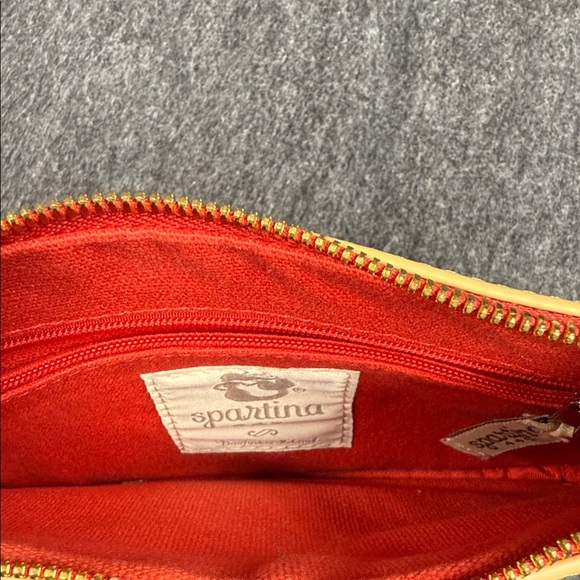 Spartina 449 Red and Gold Zippered Pouch - Picture 2 of 7